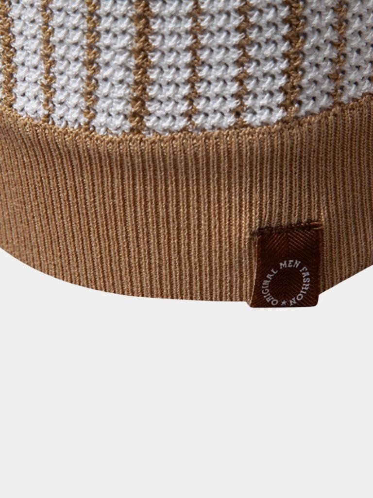 Striped Knit Polo