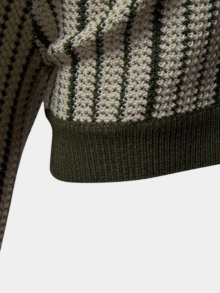 Striped Knit Polo
