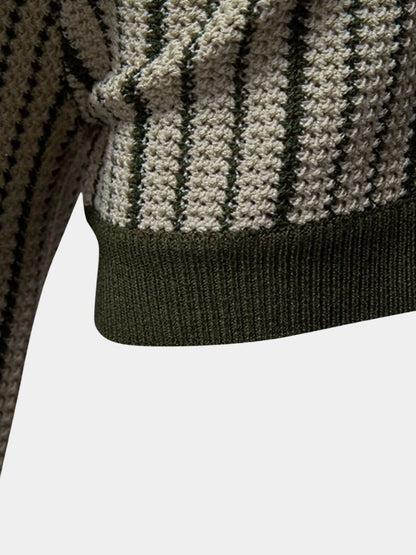 Striped Knit Polo