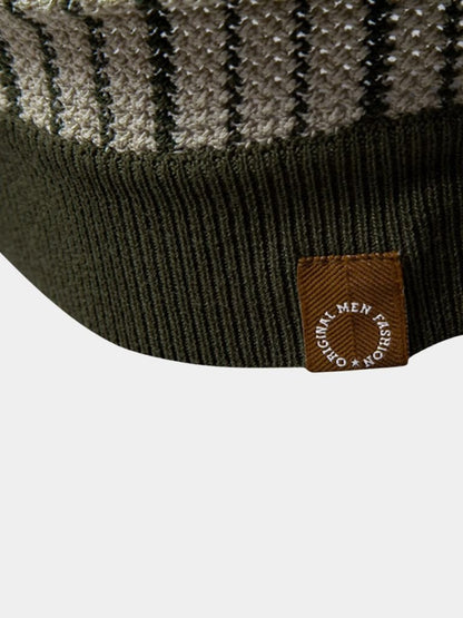 Striped Knit Polo