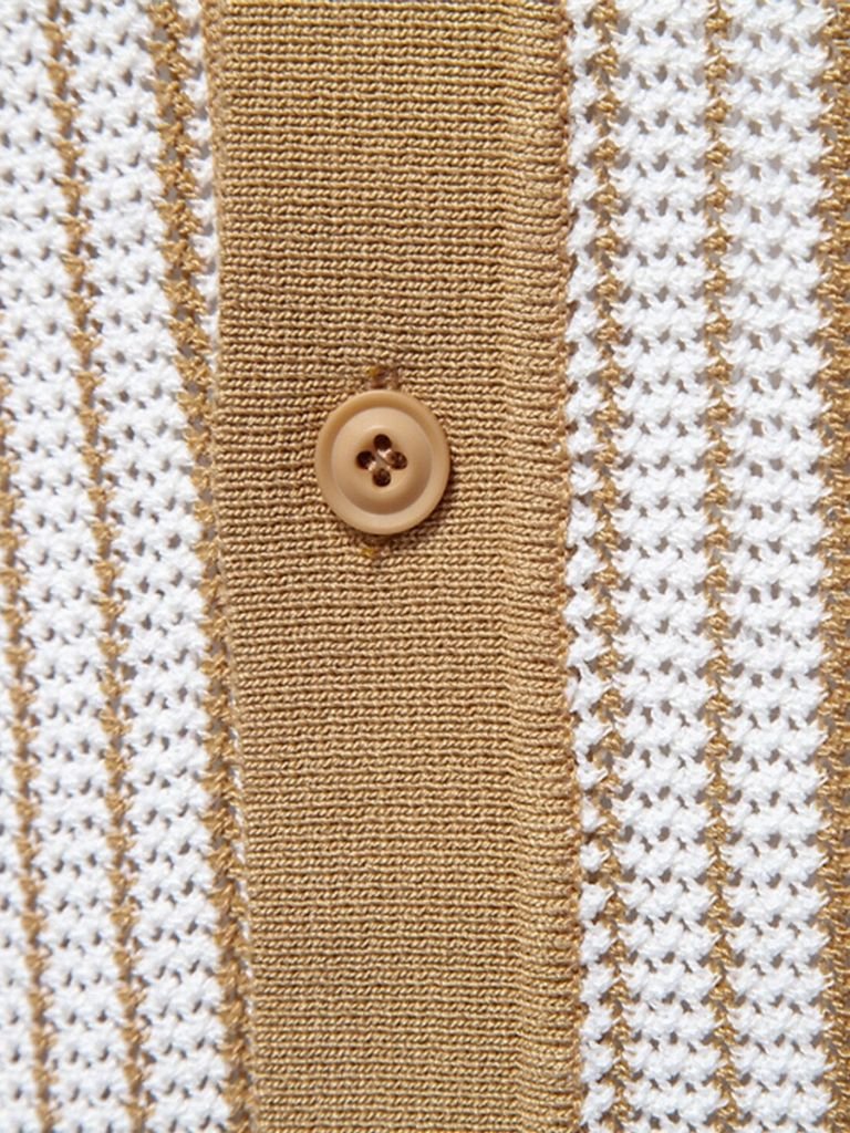 Striped Knit Polo
