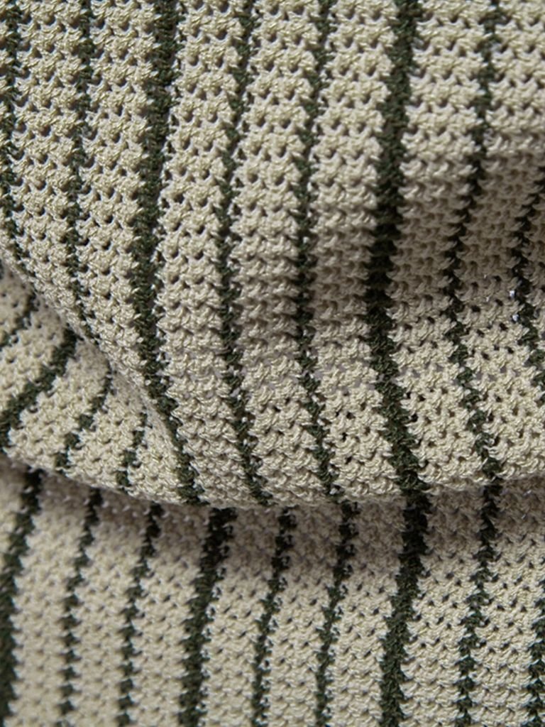 Striped Knit Polo