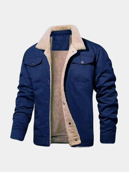 Vintage Fleece Bomber Jacket