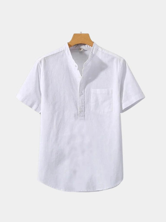 Wellspring White Linen T-Shirt