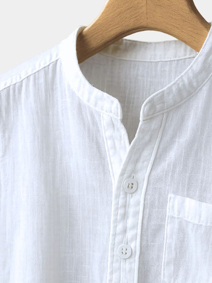 Wellspring White Linen T-Shirt